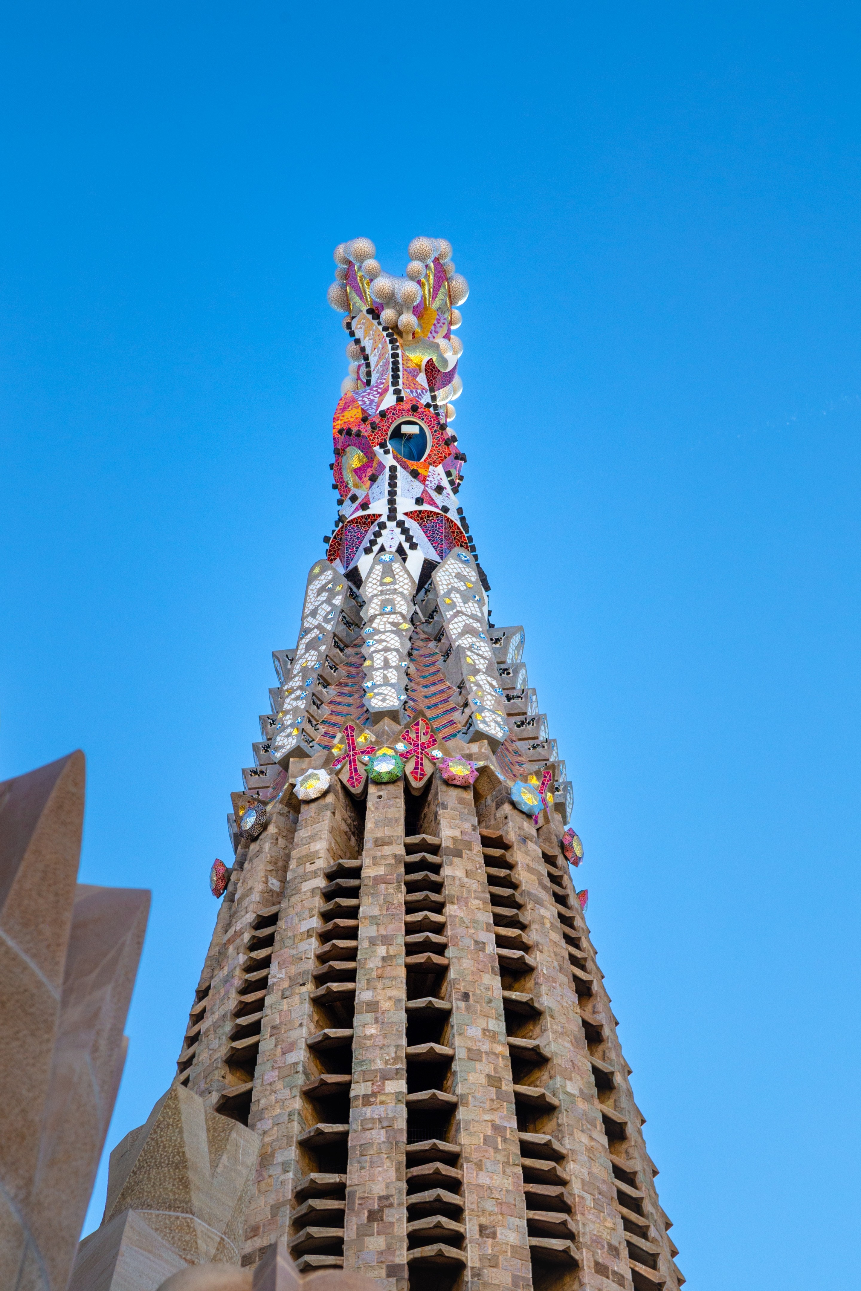 One of the spires on La Sagrada Familia