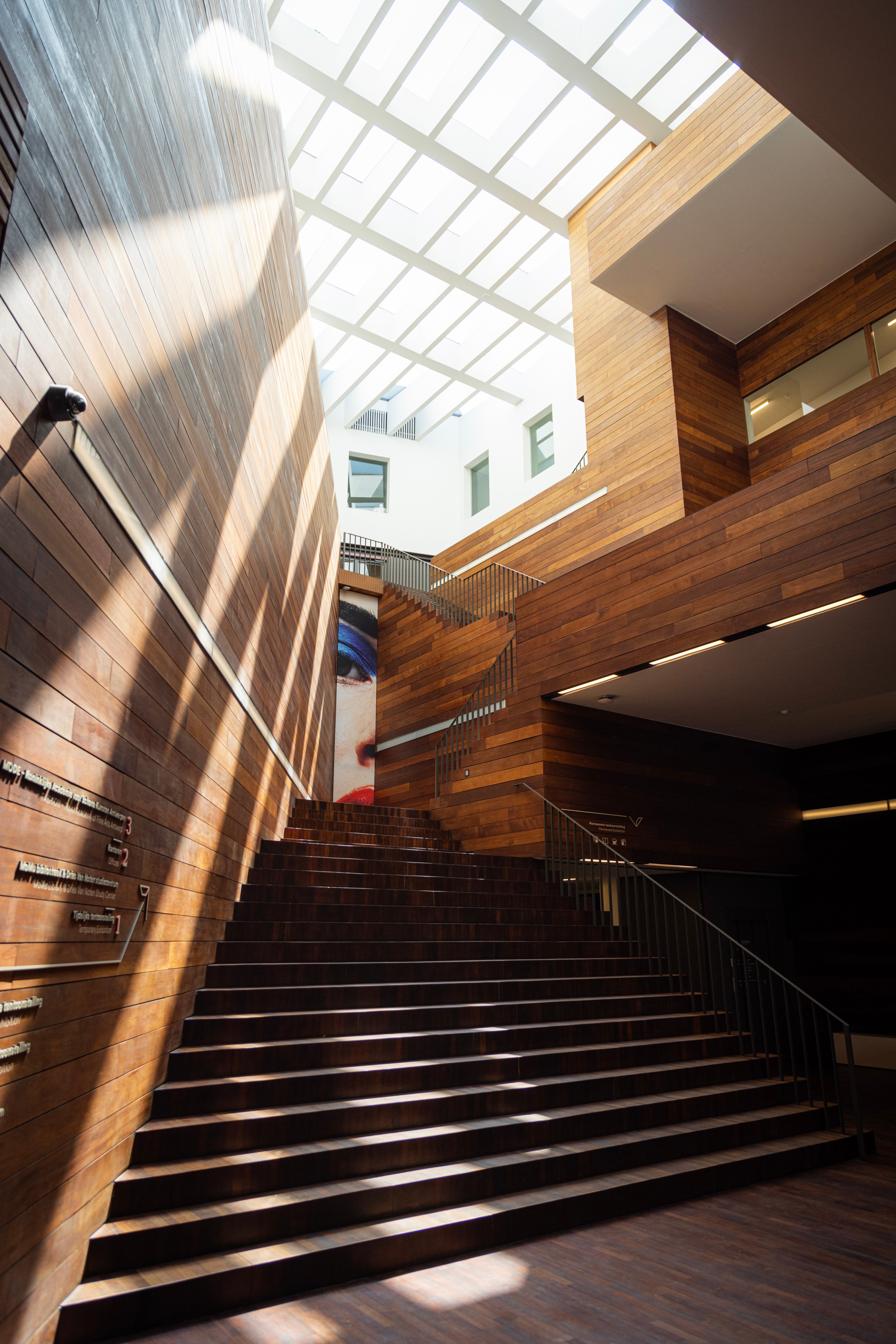 The entrance lobby to the MoMu, Fasion Museum Antwerp — Antwerp City, Belgium