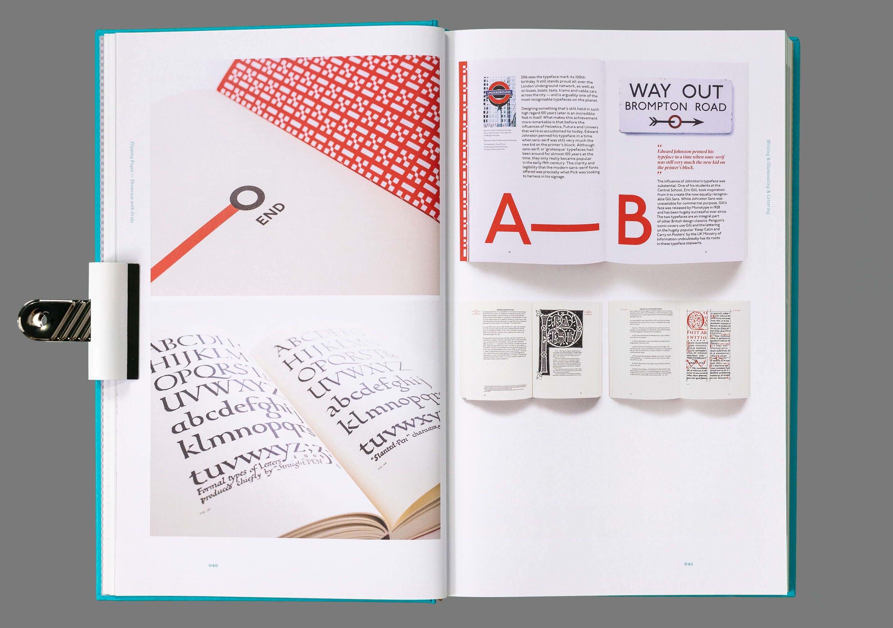 Photo of pages 40-41 from the book "Flipping Pages — Details in Editorial and Page Layout Design by Huang Weiming"