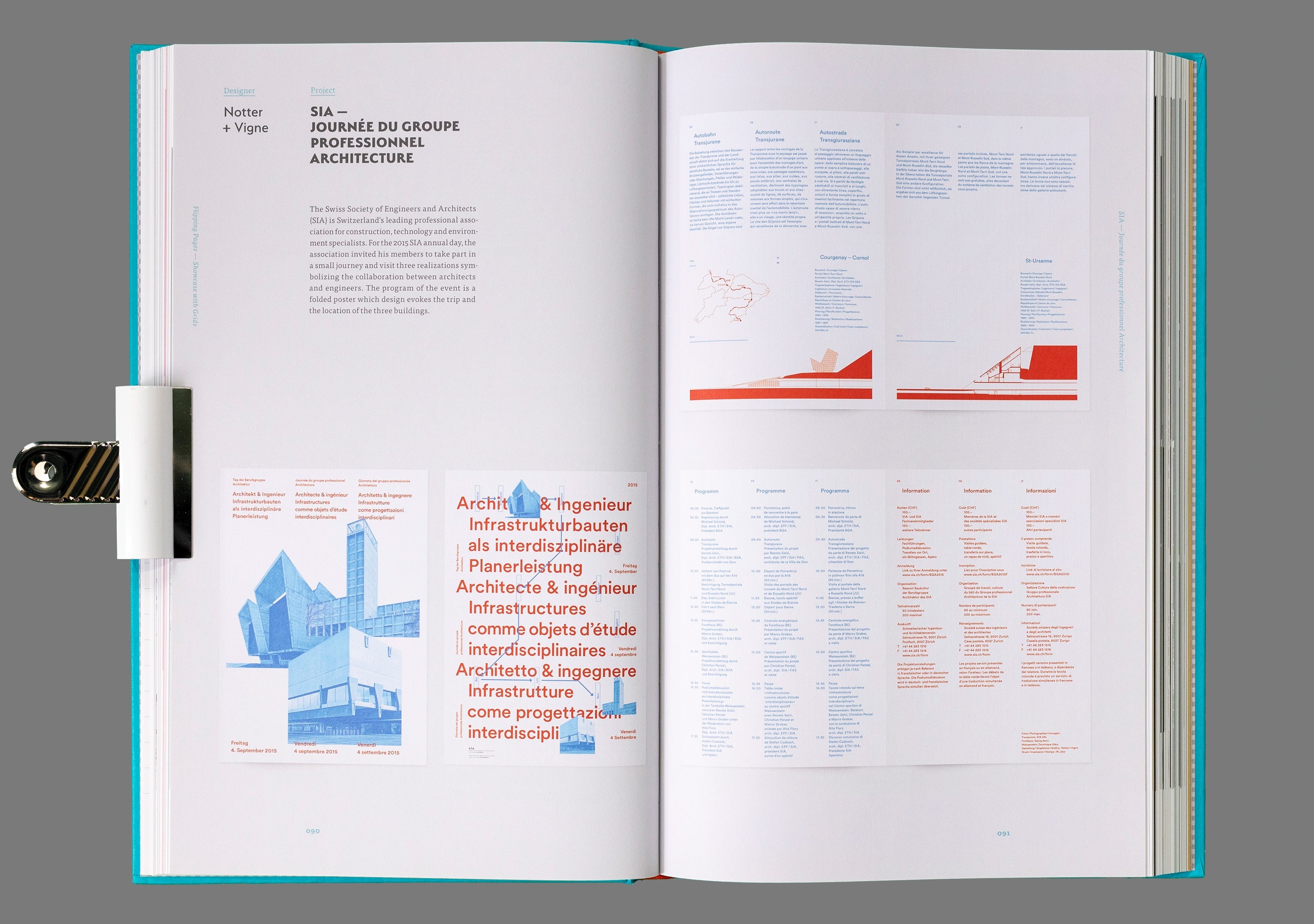 Photo of pages 90-91 from the book "Flipping Pages — Details in Editorial and Page Layout Design by Huang Weiming"